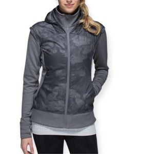 Lululemon Size 8 Snug Sprinter Jacket Heathered Slate Dream Rose Slate Black